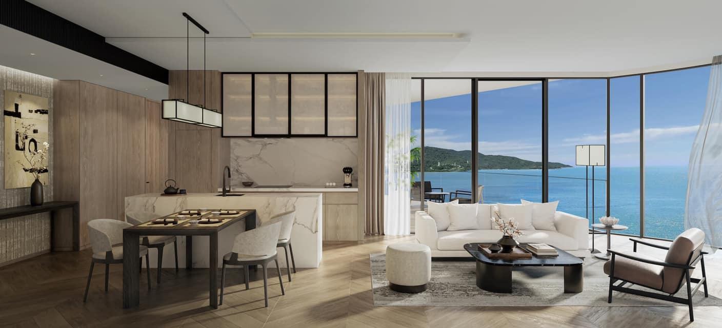 Beachfront-Penthouse-Apartment-at-Nobu-Residences-Da-Nang-Living-Sea-View