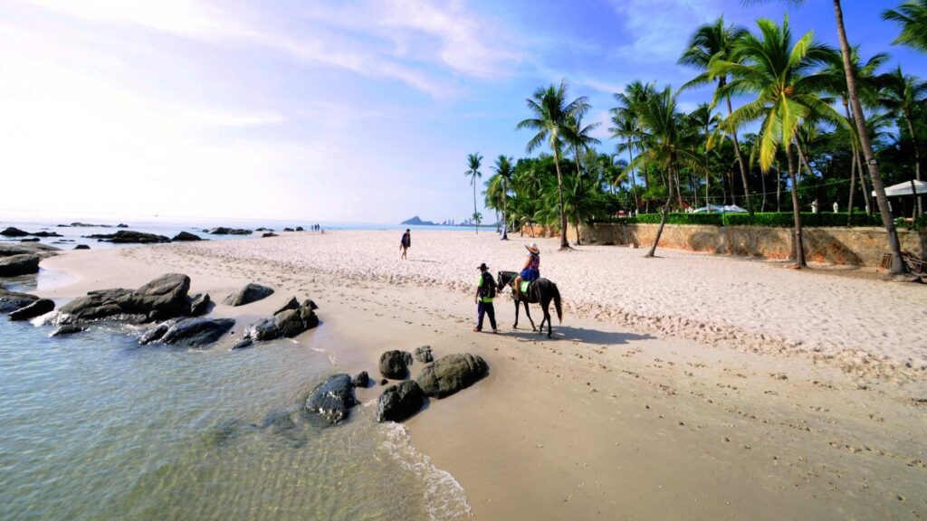 Horse riding on Hua Hin beach