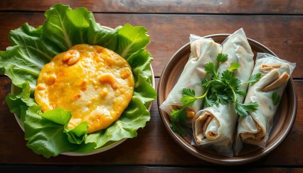 Banh Xeo and Banh Trang Cuon Thit Heo Danang Banh Xeo and Banh Trang Cuon Thit Heo Danang
