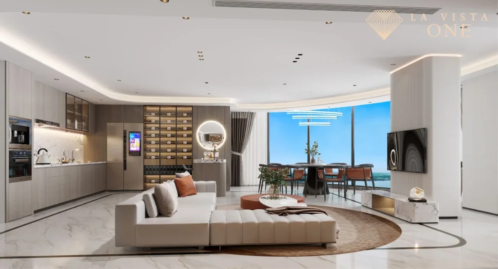 Luxury furnished apartment at La Vista One with view on the city
