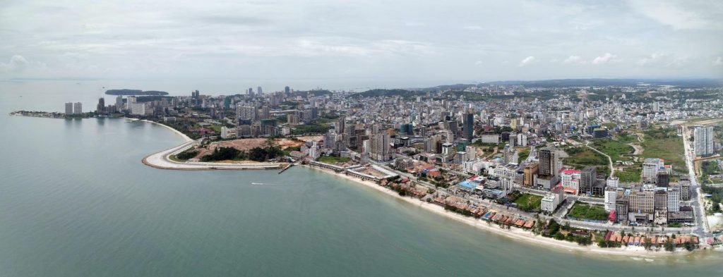 Aerial view of Sihanoukville