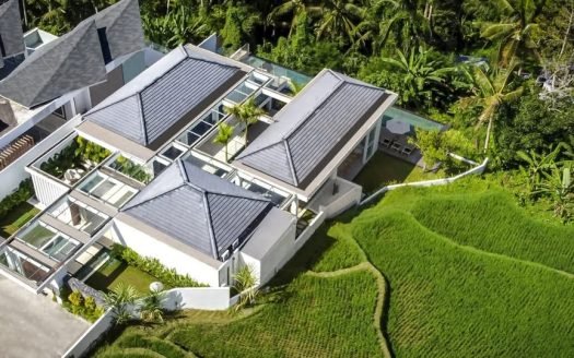 Luxurious 6-Bedroom Villa with Rice Field Views – Tegalalang, Ubud