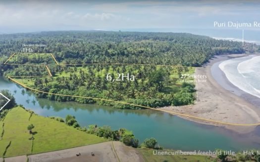 Prime Freehold Beachfront Land for Sale – Medewi, Bali