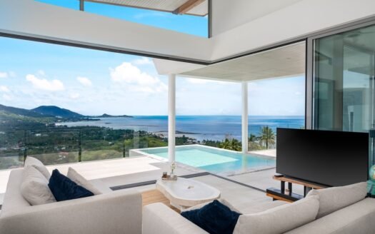 Eco-Friendly Sea View Villa – 3 Bedrooms, Lamai, Koh Samui