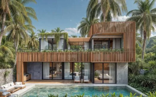 Maisons de ville modernes de 2 chambres à vendre à Nuanu, Bali