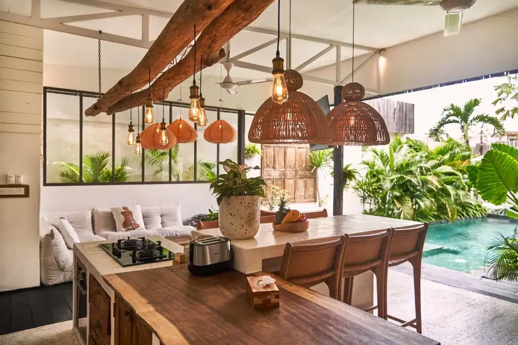 Warm LED lights kitchen