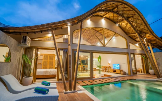 2-Bedroom Bamboo Tropical Villa for Sale in Umalas, Bali
