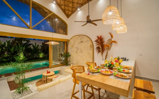 2-Bedroom Bamboo Tropical Villa for Sale in Umalas, Bali