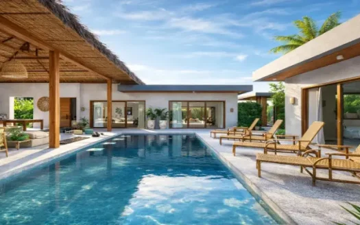 3-Bedroom Beachfront Pool Villa For Sale in Hua Thanon, Koh Samui