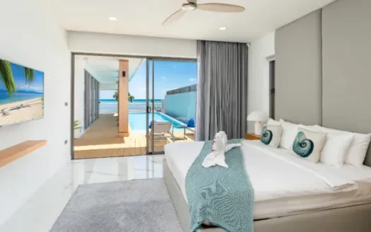 3-Bedroom Beachfront Villa For Sale in Bang Kao, Koh Samui