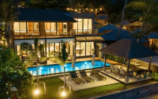 Luxury 5-Bedroom Beachfront Villa For Sale in Bang Por, Koh Samui