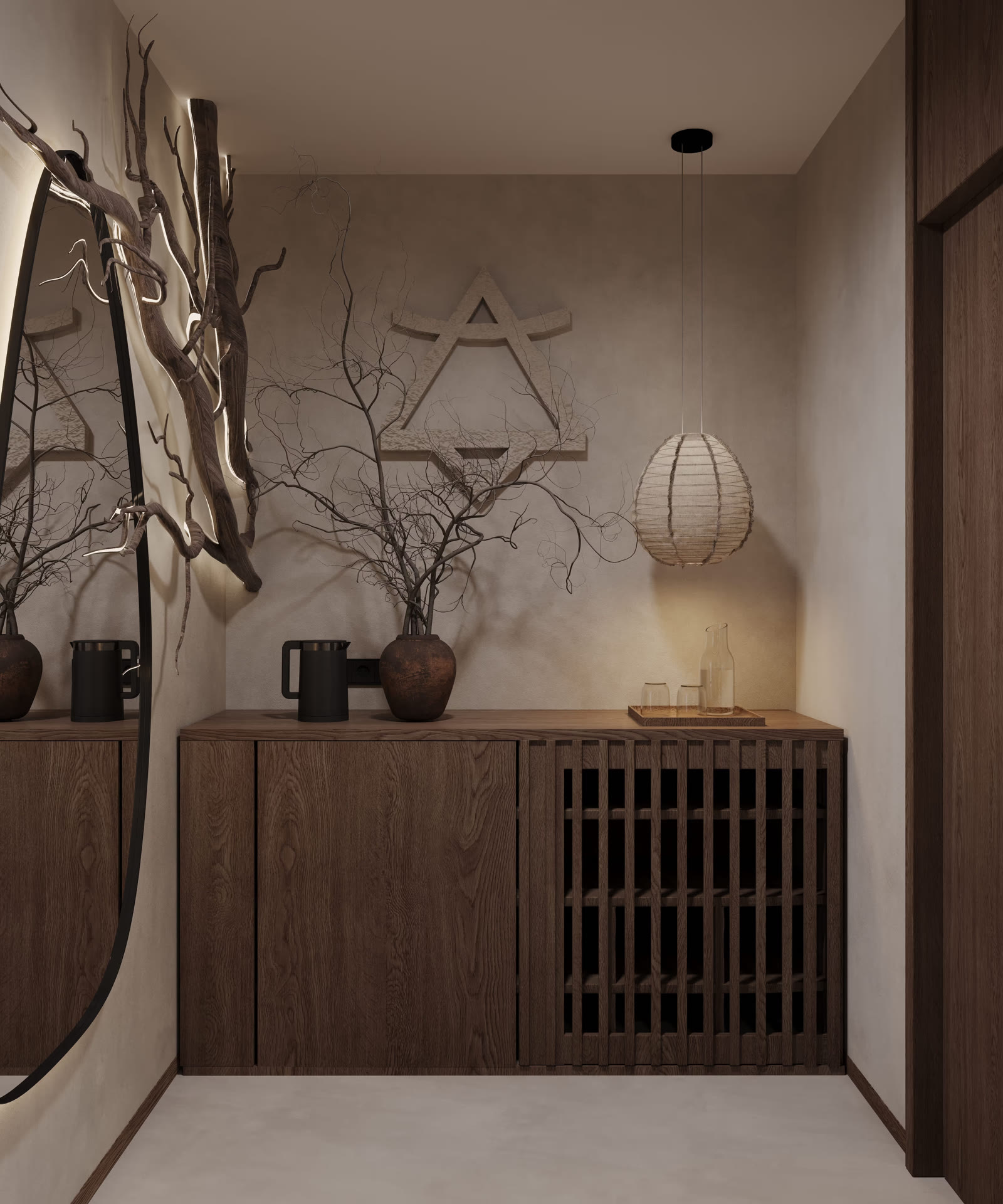 AURA Wellness Resort - living space with designer lounge chairs, natural wood and Balinese lifestyle interior