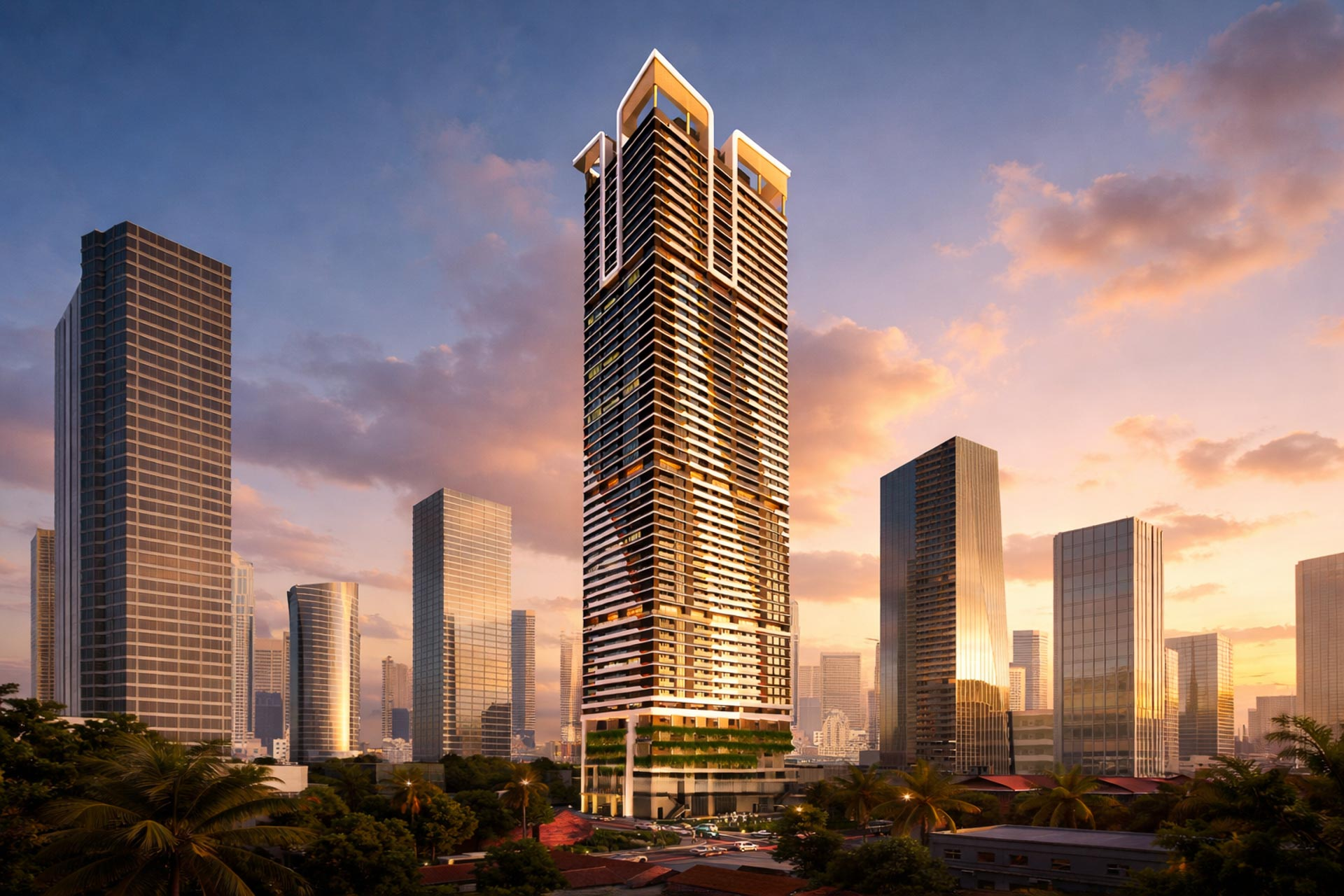 Le Condé Phase II BKK1 - 63-storey luxury residential tower in Phnom Penh