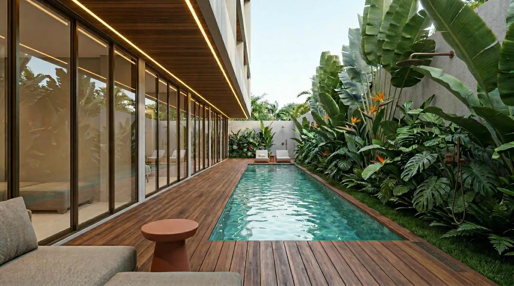 Sanur Vibe Apartments - contemporary tropical facade in Sanur, Bali