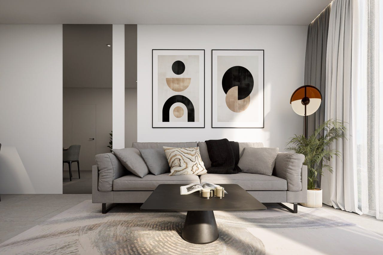 One-bedroom apartment interior at Next Point Rawai