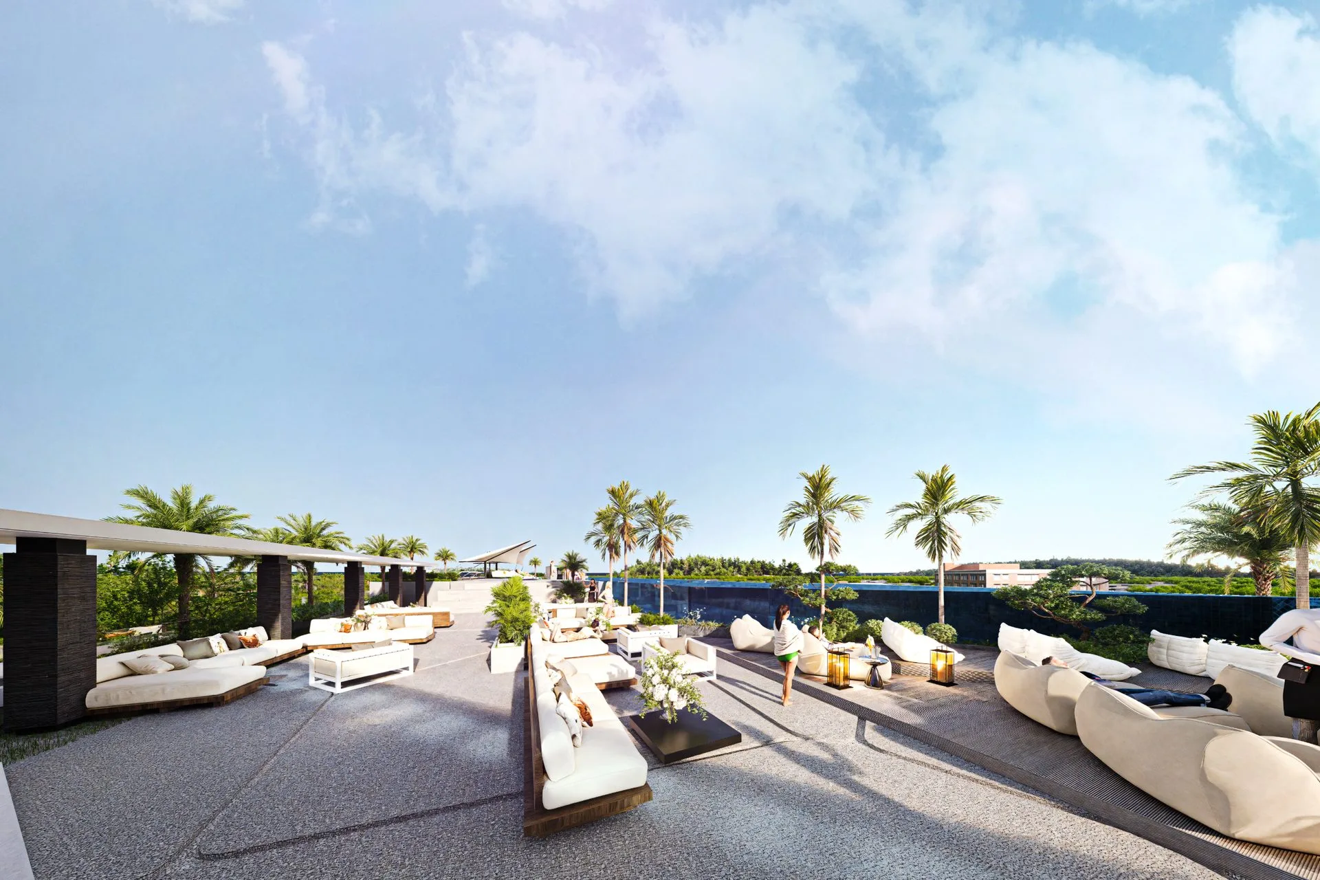 Rooftop infinity pool at Next Point Rawai, Phuket
