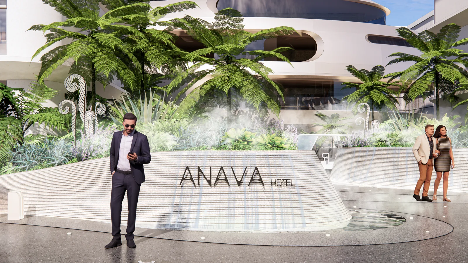 Entrance and lobby approach at Anava Samui