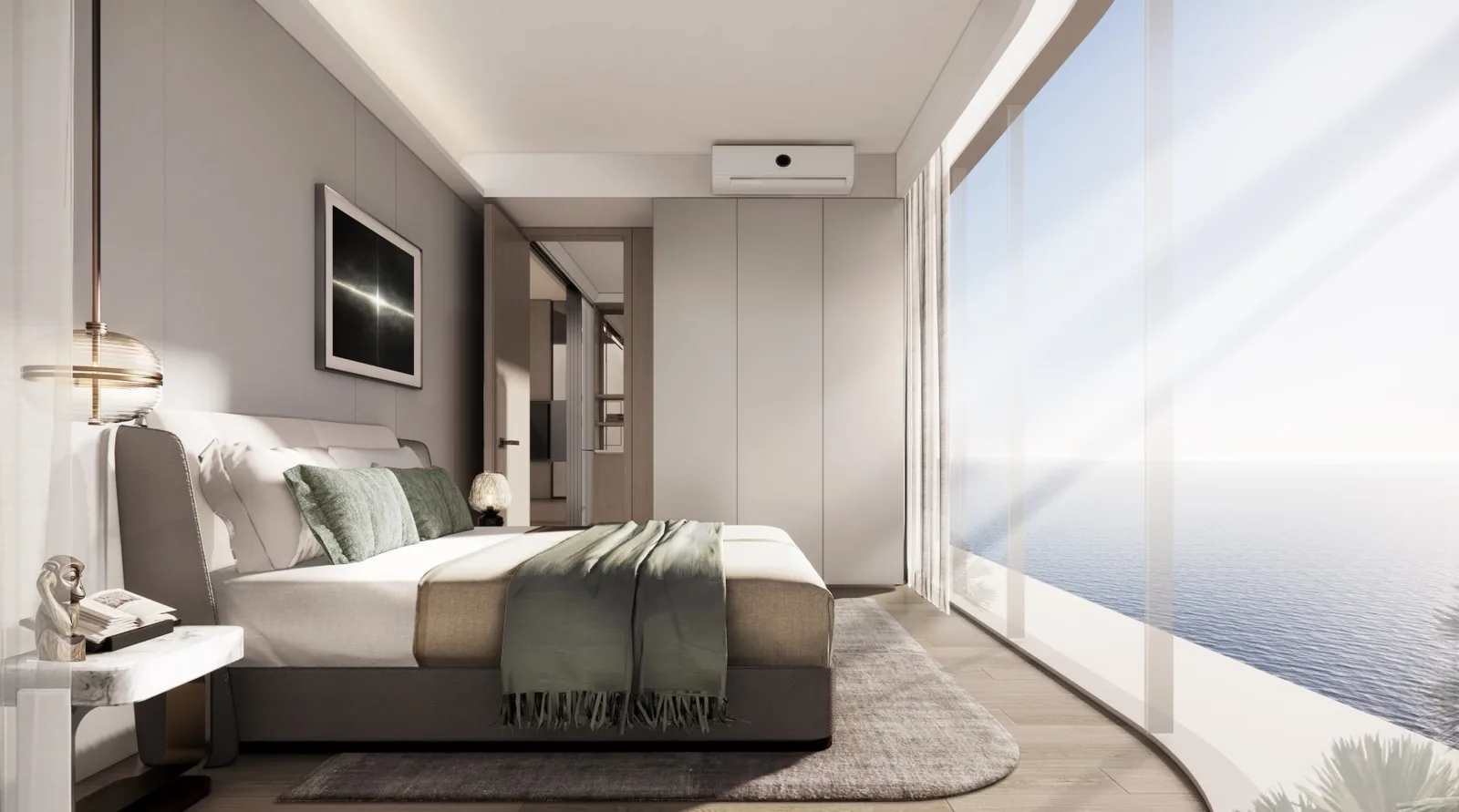 Sea-view bedroom at Anava Samui looking over Bophut Bay