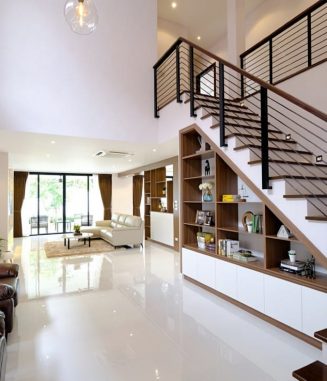 Chiang-Mai-Villa-Living-Room-And-Stairs