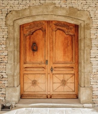 Entrance wooden door