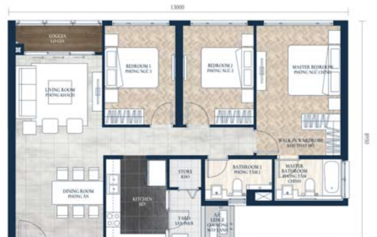 Feliz-en-Vista-Apartment-Duplex-3-Bedroom-For-Sale-Ho-Chi-Minh-Ville-Layout
