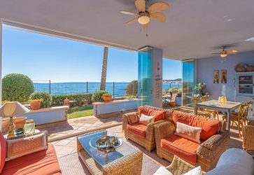 Front-Line-Beach-Sea-View-Ground-Floor-Apartment-Casares-Playa-For-Sale