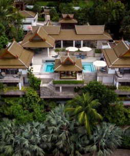Luxury Thai style Beachside Villa for Sale in Thailand Aerial View