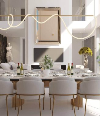 Luxury dining space
