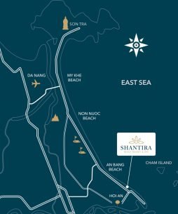 Map Shantira Beach Resort Vietnam