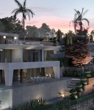 Sea-View-Villa-For-Sale-La-Duquesa-Night