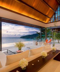 Exceptional villa Nai Thon Beach Phuket - Main Living with sea view