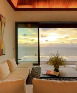 Exceptional villa Nai Thon Beach Phuket - Living with sea view