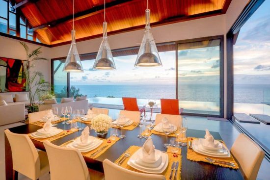 Exceptional villa Nai Thon Beach Phuket - Sea view from dining room