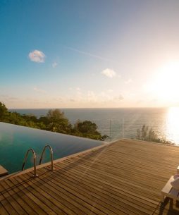 Exceptional villa Nai Thon Beach Phuket - Swimming pool and sea view sunset